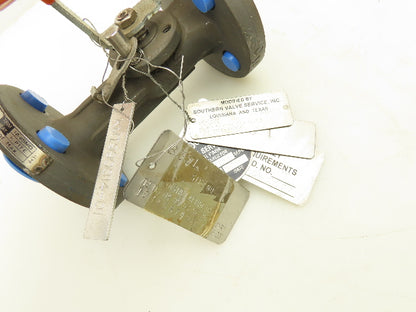 Kitz 300SCTAM-FS Chemical Ball Valve 1/2" Flanged Class 300 Steel 4-Bolt