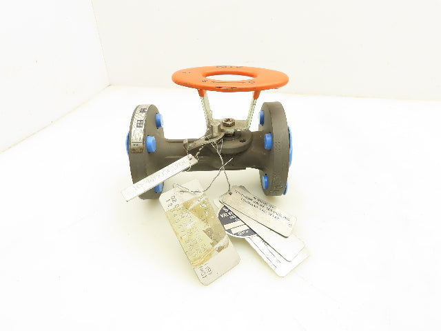 Kitz 300SCTAM-FS Chemical Ball Valve 1/2" Flanged Class 300 Steel 4-Bolt
