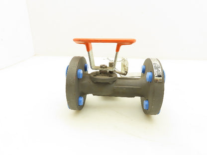 Kitz 300SCTAM-FS Chemical Ball Valve 1/2" Flanged Class 300 Steel 4-Bolt