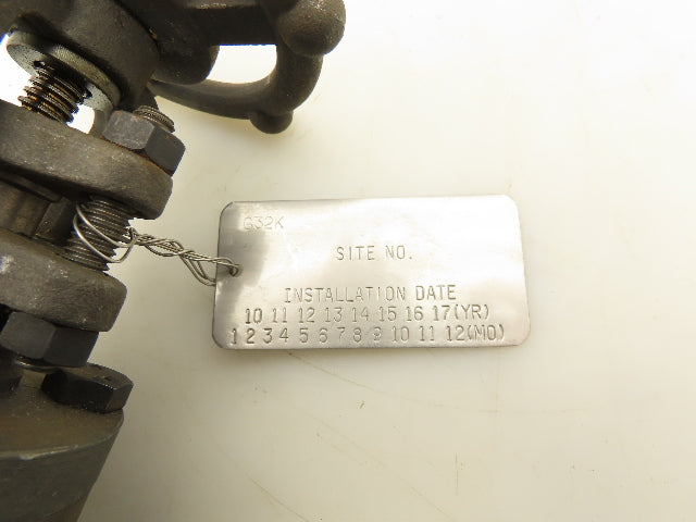 Bonney Forge L1 11 Manual Gate Valve 3/4" Flanged Class 150 Steel 4-Bolt