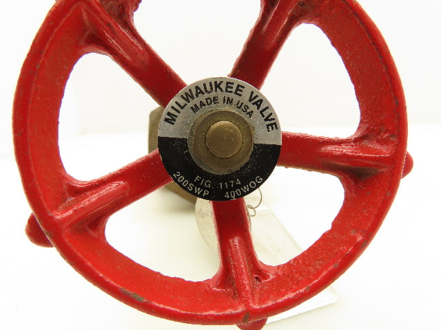 Milwaukee Fig 1174 Bronze Gate Valve 1-1/2" Threaded 400 WOG Class 200