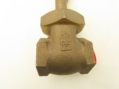 Milwaukee Fig 1174 Bronze Gate Valve 1-1/2" Threaded 400 WOG Class 200
