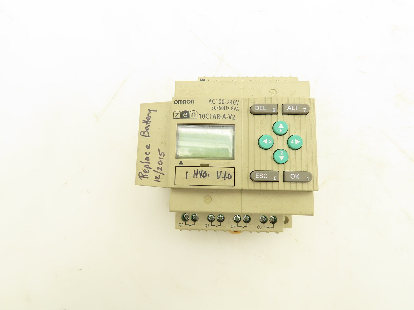 Omron ZEN-10C1AR-A-V2 CPU Unit PLC Control Relay 100-240V Control Power