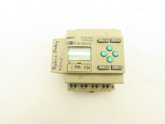 Omron ZEN-10C1AR-A-V2 CPU Unit PLC Control Relay 100-240V Control Power