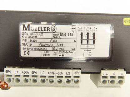 Moeller GD4-100-S002 Power Supply Unit 3PH 0.8A 24VDC 230VAC