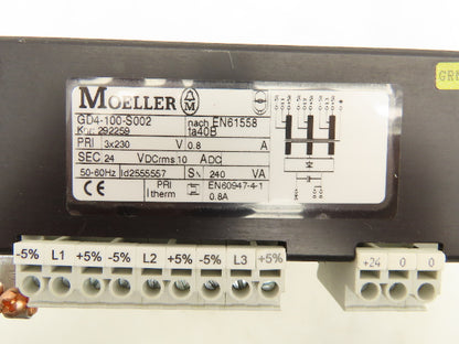 Moeller GD4-100-S002 Power Supply Unit 3PH 0.8A 24VDC 230VAC