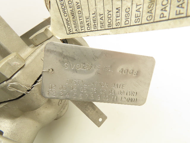 ITT Engineering CWP720 Cam-Tite Stainless 2-Way Ball Valve 1/2" Flanged 300#