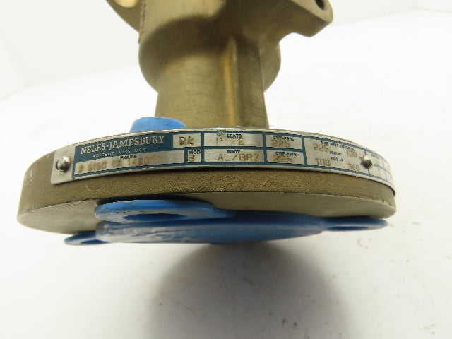 Jamesbury Bronze 2-Way Ball Valve 2" Flanged 150# AL/BRZ 2-5150-12-1400TT