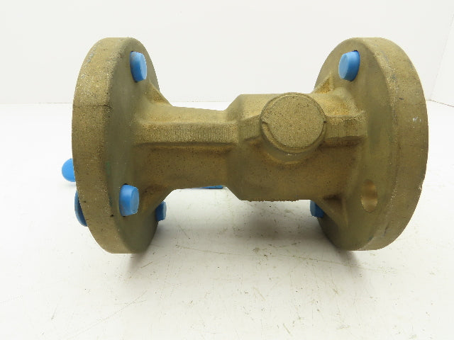 Jamesbury Bronze 2-Way Ball Valve 2" Flanged 150# AL/BRZ 2-5150-12-1400TT