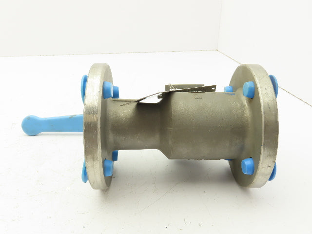 Jamesbury 5150 Stainless 2-Way Ball Valve 1-1/2" Flanged 4-Bolt Class 150#