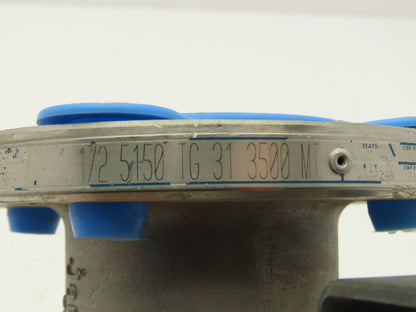 Jamesbury 5150 Stainless 2-Way Ball Valve 1-1/2" Flanged 4-Bolt Class 150#
