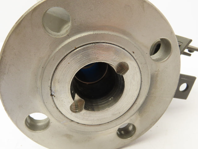 Jamesbury 5150 Stainless 2-Way Ball Valve 1-1/2" Flanged 4-Bolt Class 150#
