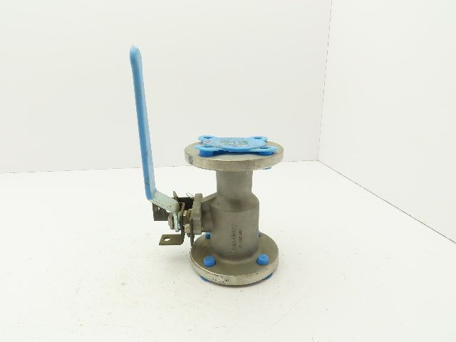 Jamesbury 5150 Stainless 2-Way Ball Valve 1-1/2" Flanged 4-Bolt Class 150#