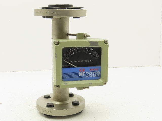 Brooks 3809E13BBHLA1AA MT3809 Stainless GPM Flow Meter 1" Flanged Pipe 300#