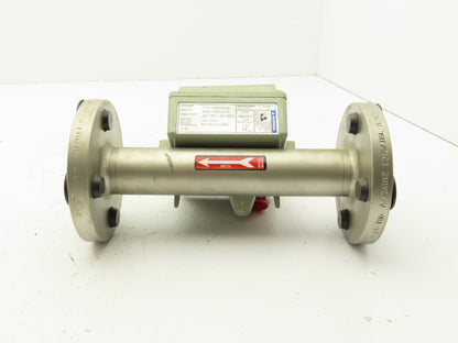 Brooks 3809E13BBHLA1AA MT3809 Stainless GPM Flow Meter 1" Flanged Pipe 300#