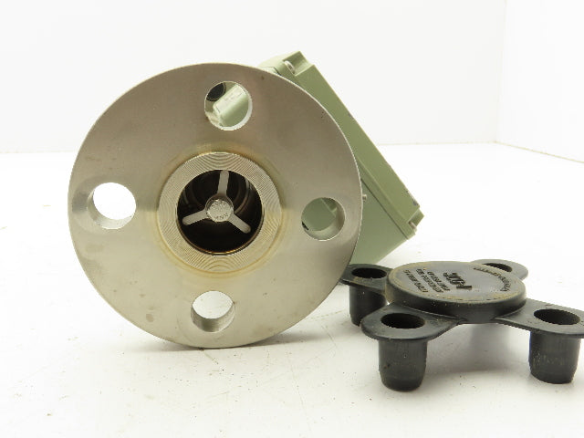 Brooks 3809E13BBHLA1AA MT3809 Stainless GPM Flow Meter 1" Flanged Pipe 300#