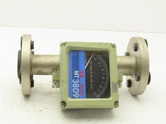 Brooks 3809E13BBHLA1AA MT3809 Stainless GPM Flow Meter 1" Flanged Pipe 300#