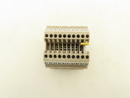 Weidmuller WDU 2.5 Terminal Block Tan 2.5mm 550V Lot of 30