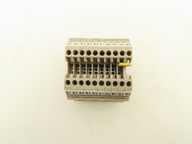 Weidmuller WDU 2.5 Terminal Block Tan 2.5mm 550V Lot of 30