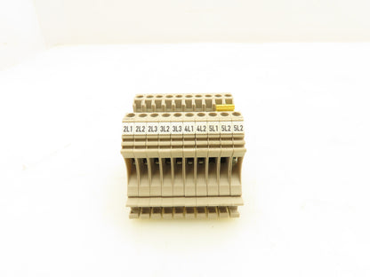 Weidmuller WDU 2.5 Terminal Block Tan 2.5mm 550V Lot of 30