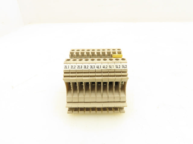 Weidmuller WDU 2.5 Terminal Block Tan 2.5mm 550V Lot of 30