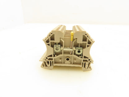 Weidmuller WDU 2.5 Terminal Block Tan 2.5mm 550V Lot of 30