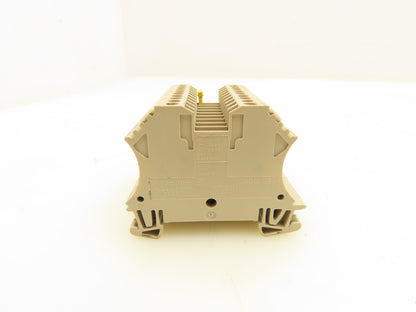 Weidmuller WDU 2.5 Terminal Block Tan 2.5mm 550V Lot of 30