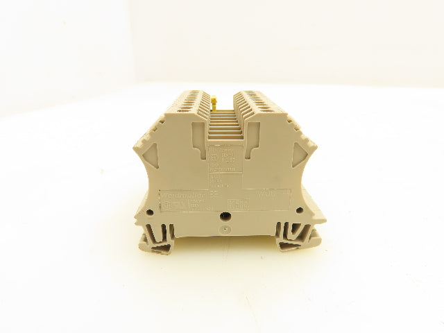 Weidmuller WDU 2.5 Terminal Block Tan 2.5mm 550V Lot of 30