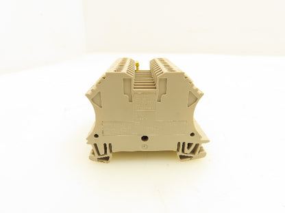 Weidmuller WDU 2.5 Terminal Block Tan 2.5mm 550V Lot of 30