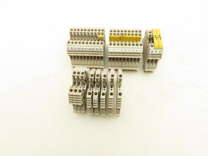 Weidmuller WDU 2.5 Terminal Block Tan 2.5mm 550V Lot of 30