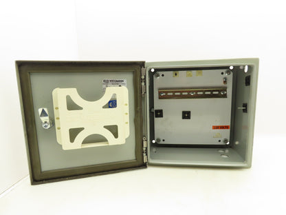 Wiegmann N412121206C Electrical Enclosure 12x12x6" Backplate Nema 3R Keyed Door