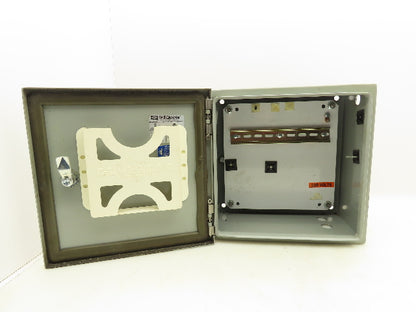 Wiegmann N412121206C Electrical Enclosure 12x12x6" Backplate Nema 3R Keyed Door