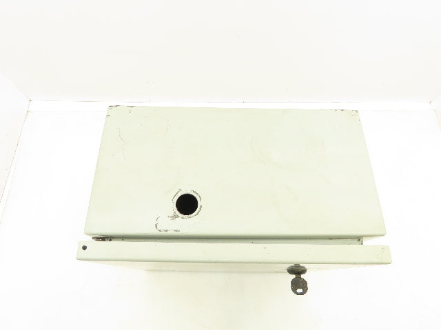 Wiegmann N412121206C Electrical Enclosure 12x12x6" Backplate Nema 3R Keyed Door