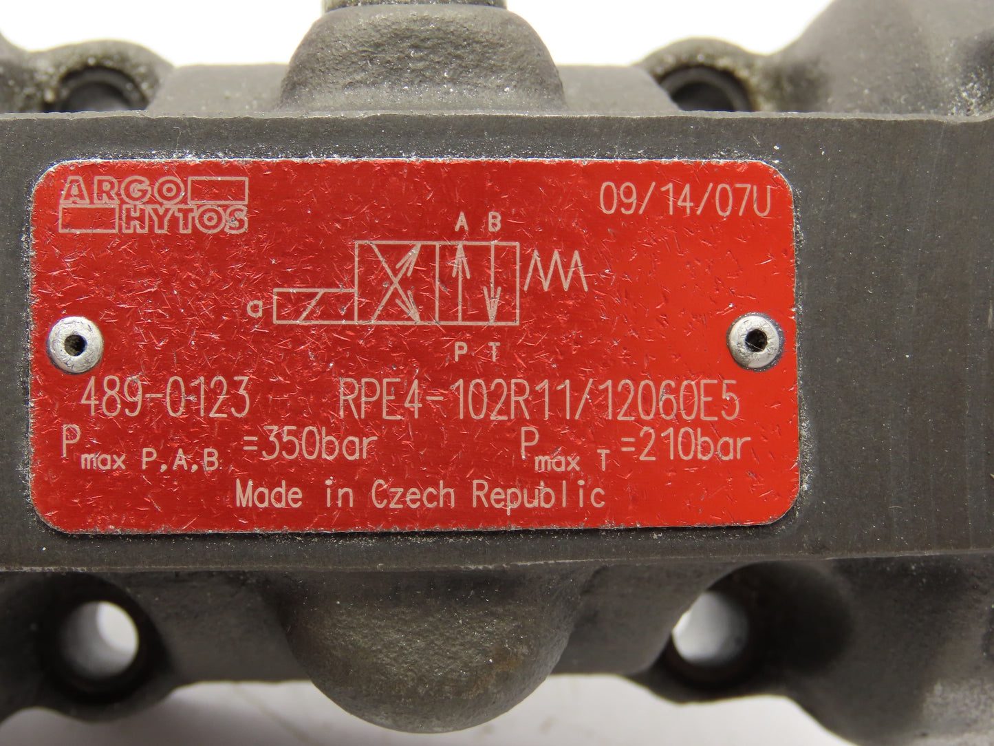 Argo Hytos RPE4-102R11/12060E5 Directional Control 4/2 Solenoid Valve 120V D05