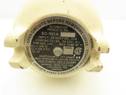 Automation Products EC-501A Relay Socket Enclosure 24VAC 2A 1/2"NPT