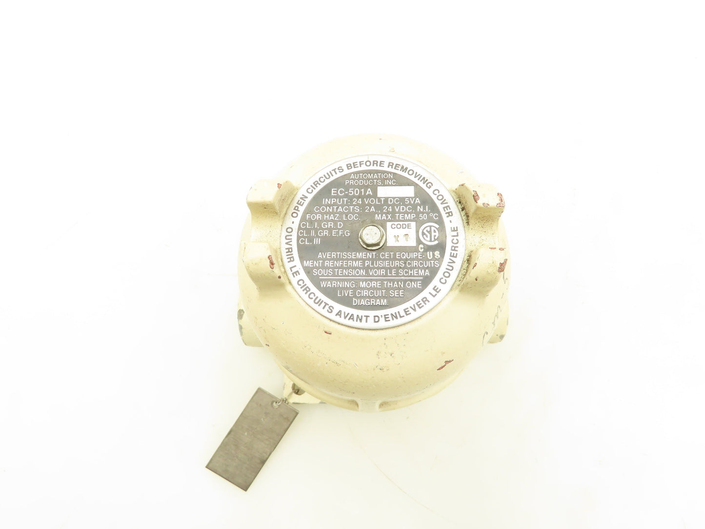 Automation Products EC-501A Relay Socket Enclosure 24VAC 2A 1/2"NPT