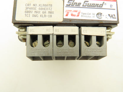 TCI Sine Guard KLR6ATB Line Reactor 3PH 600V 6A Lot of 3