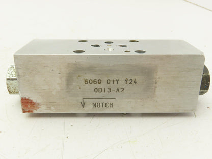 Sun Hydraulics 6060 01Y Y24 0D13-A2 Hydraulic Dual Check Sandwich Valve D03
