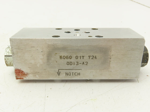 Sun Hydraulics 6060 01Y Y24 0D13-A2 Hydraulic Dual Check Sandwich Valve D03