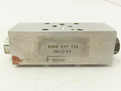 Sun Hydraulics 6060 01Y Y24 0D13-A2 Hydraulic Dual Check Sandwich Valve D03