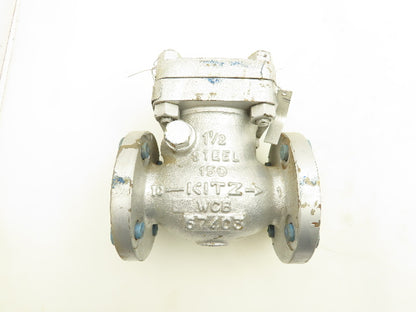 Kitz FIG.150SCOS Swing Check Valve Flanged 1-1/2"150 Class HF Seat CR13 Disk WCB