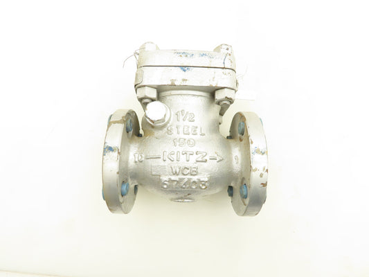 Kitz FIG.150SCOS Swing Check Valve Flanged 1-1/2"150 Class HF Seat CR13 Disk WCB