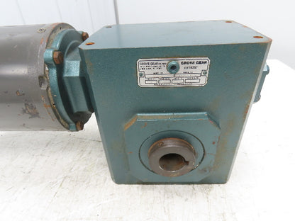 Grove Gear HMQ232-1 Flexaline 80:1 Reducer 1Hp 230/460V 56C WEG Gearmotor 22 RPM