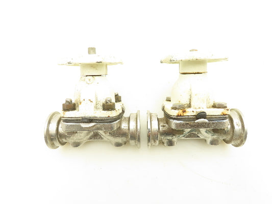 ITT Grinnell Manual Diaphragm Valve 1" CF3M Stainless Lot of 2