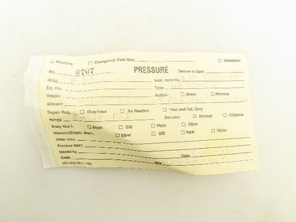 United Electric H100-190 Pressure Switch 5-30 PSI Hex Valve and Gauge