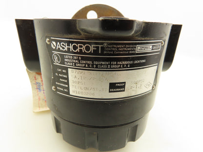 Ashcroft B722T Explosion Proof Pressure Switch 5A 125/250VAC 30 PSI