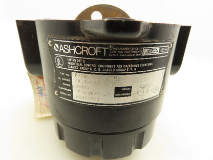 Ashcroft B722T Explosion Proof Pressure Switch 5A 125/250VAC 30 PSI