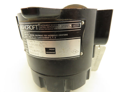 Ashcroft B722T Explosion Proof Pressure Switch 5A 125/250VAC 30 PSI