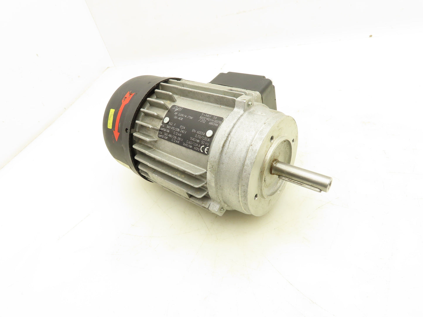 ATB Metric AC Motor 0.12kW 1640 RPM 208-240V 3PH IEC 56 Frame IP54