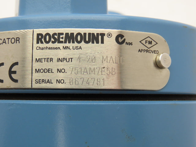 Rosemount 751AM7E5B Field Signal Indicator Pressure Gauge 4-20 MADC